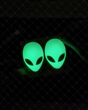 GID9 Karanlikta Parlayan Alien Etiketi İkili Set