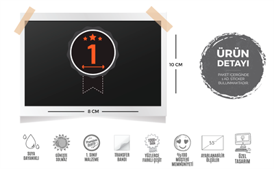 GYM1 1inci Rozeti Etiketi