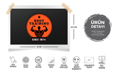 GYM10 Vücut Gelistirme Etiketi