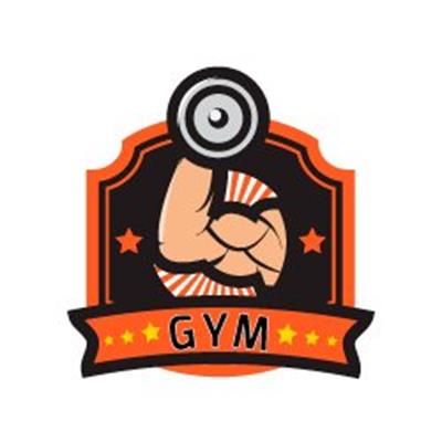 GYM12 GYM Etiketi Retro Tasarim