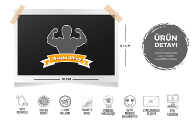 GYM14 Agırlık Kaldırma Etiketi