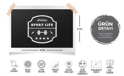 GYM17 Sport Life Etiketi