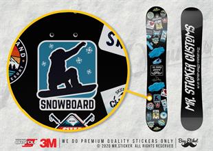 HBG100 Snowboard Yazili Etiket