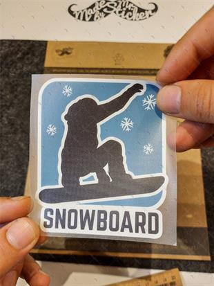 HBG100 Snowboard Yazili Etiket