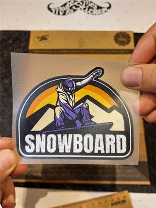 HBG101 Snowboard Yazili Etiket
