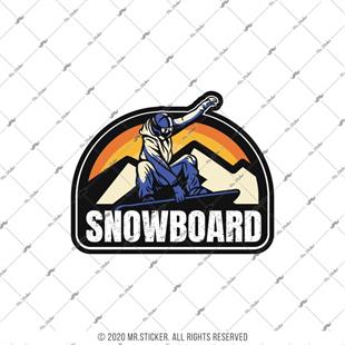 HBG101 Snowboard Yazili Etiket