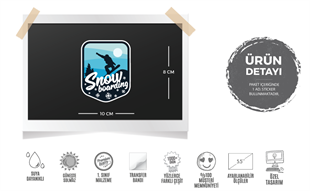 HBG104 Snowboarding Yazili Etiket