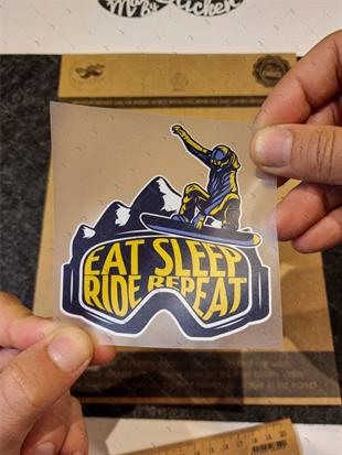 HBG105 Eat Sleep Ride Repeat Yazili Etiket