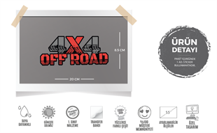 HBG117 4x4 Macera Yazili Etiket