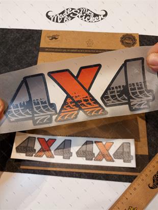 HBG118 4x4 Yazili Etiket Uclu Set