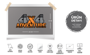 HBG119 4x4 Macera Yazili Etiket