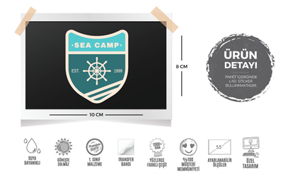 HBG22 Deniz Kampı Yazılı Etiketi