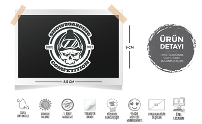 HBG25 Snowboard Etiketi