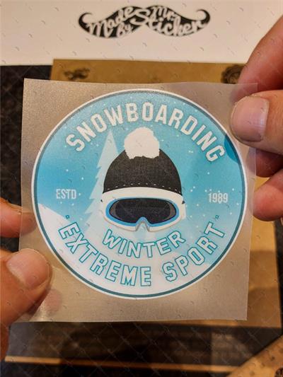 HBG38 Extrem Spor Snowboard Etiketi