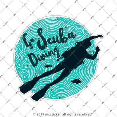 HBG58 Scuba Dalisi Yazili Etiket