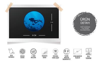 HBG60 Scuba Dalisi Yapan Dalgic Etiketi