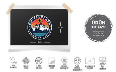 HBG69 Switzerland Kayak Etiketi