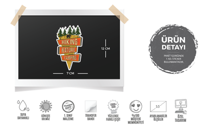 HBG83 Kamp Doga Yuruyus Yazili Etiket