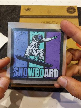 HBG90 Snowboard Yazili Etiket