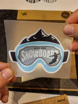 HBG92 Snowboard Gozluk Etiketi