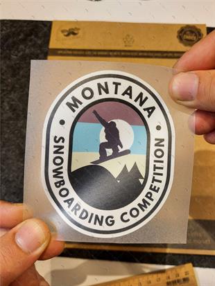 HBG94 Snowboard Montana Yazili Etiket