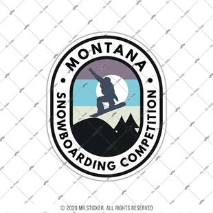 HBG94 Snowboard Montana Yazili Etiket