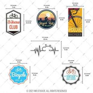 HBGBDL13 Bisiklet Sticker Seti 6 Parca