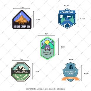 HBGBDL17 Kamp Sticker Seti 5 Parca