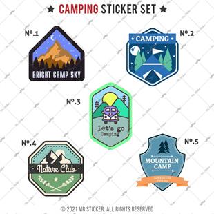 HBGBDL17 Kamp Sticker Seti 5 Parca