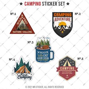 HBGBDL18 Kamp Sticker Seti 5 Parca