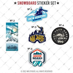 HBGBDL2 Snowboard Sticker Seti 5 Parca