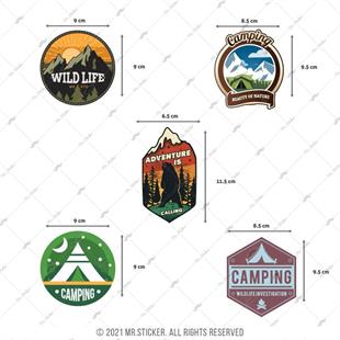HBGBDL20 Kamp Sticker Seti 5 Parca