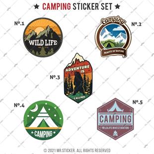 HBGBDL20 Kamp Sticker Seti 5 Parca