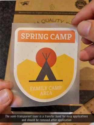 HBGBDL21 Kamp Sticker Seti 5 Parca