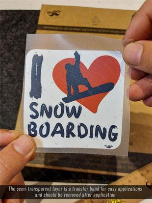 HBGBDL3 Snowboard Sticker Seti 5 Parca