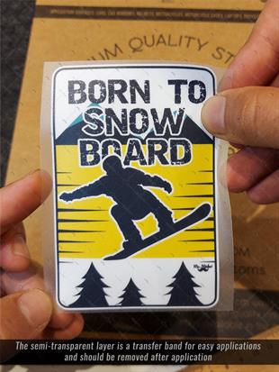 HBGBDL5 Snowboard Sticker Seti 5 Parca