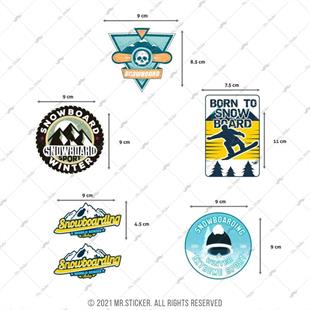 HBGBDL5 Snowboard Sticker Seti 5 Parca
