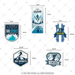 HBGBDL6 Kayak Sticker Seti 5 Parca