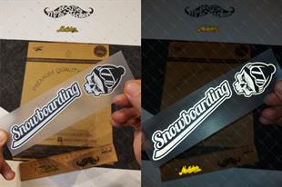 HBGBDL9 Reflektif Snowboard Sticker Seti 4 Parca