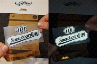HBGBDL9 Reflektif Snowboard Sticker Seti 4 Parca