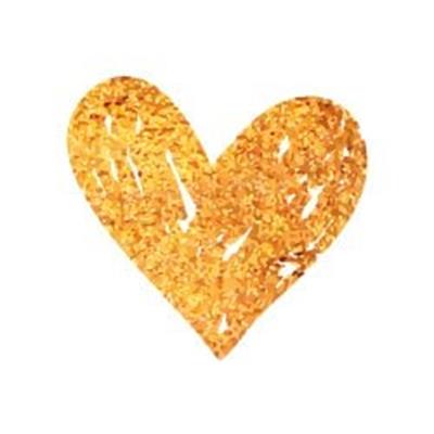 HRT2 Altin Yaldizli Kalp Etiketi