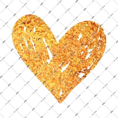 HRT2 Altin Yaldizli Kalp Etiketi