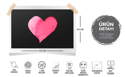 HRT5 - Pembe Kalp Etiketi