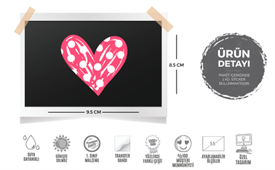 HRT8 Puantiyeli Kalp Etiketi