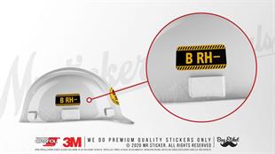 ISG10 Reflektif B Rh Negatif (-) Kan Grubu Etiket Seti V1