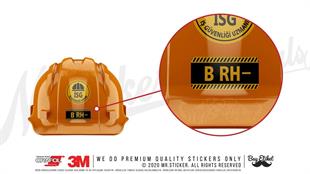 ISG10 Reflektif B Rh Negatif (-) Kan Grubu Etiket Seti V1