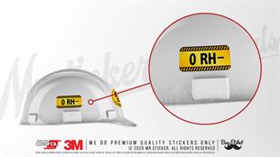 ISG14 Reflektif 0 Rh Negatif (-) Kan Grubu Etiket Seti V2