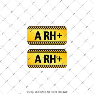 ISG15 Reflektif A Rh Pozitif (+) Kan Grubu Etiket Seti V2