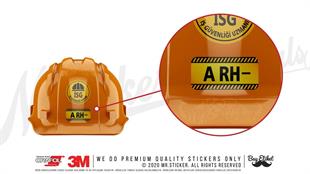 ISG16 Reflektif A Rh Negatif (-) Kan Grubu Etiket Seti V2