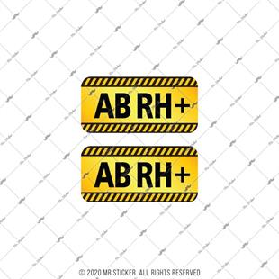 ISG19 Reflektif AB Rh Pozitif (+) Kan Grubu Etiket Seti V2